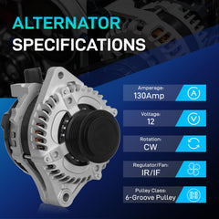 BDELI alternator rear connector view with plug interface for direct-fit electrical connection
