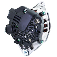BDELI alternator close-up of connector and label showing exact fitment verification