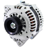 BDELI alternator front view showing housing and cooling vents, reliable fit for Nissan