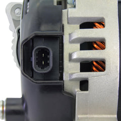 BDELI alternator terminal and connector detail showing secure plug for correct electrical connection