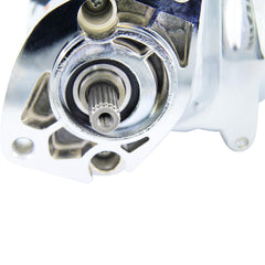 BDELI starter installed on Harley demonstrating direct-fit replacement and quick install