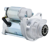 BDELI starter front view showing mounting flanges and plug for easy installation