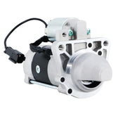 BDELI starter motor front view showing mounting points and fit assurance