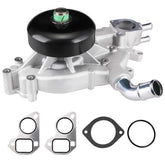BDELI water pump front view showing mounting flanges and correct fit
