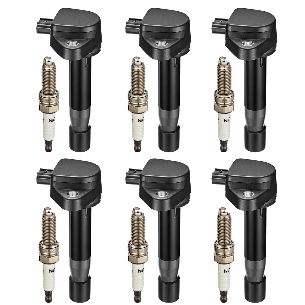 BDFHYK ignition coil and spark plug front view showing complete replacement kit benefits