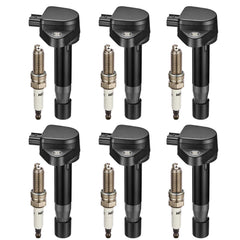 BDFHYK ignition coil and spark plug front view showing complete replacement kit benefits