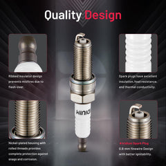 BDFHYK spark plugs installed in an engine bay demonstrating fit and performance