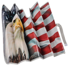 BDK macro of eagle and flag print showing sharp graphics and long-lasting colors