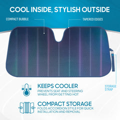 BDK folded accordion compact storage demonstrating easy transport and space saving
