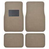 BDK front mats full set displayed in medium beige showing complete cabin coverage and style