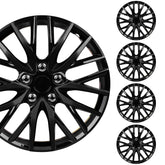 BDK front view hubcap showing sleek black finish and clean design benefit: refreshed look