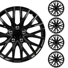 BDK front view hubcap showing sleek black finish and clean design benefit: refreshed look