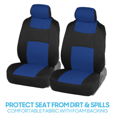BDK headrest covers close-up showing fitted finish and comfort