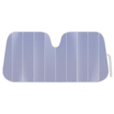 BDK front view of lavender shine sunshade blocking sunlight and heat