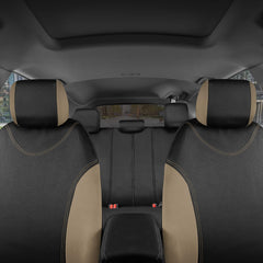 BDK headrest covers close-up displaying neat fit and matching finish