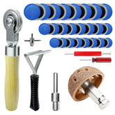 BDYAQGC kit open layout showing all included tools and patches for roadside repairs