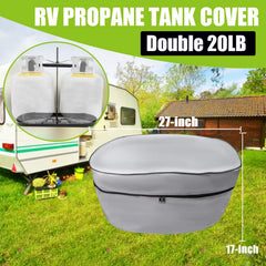 BeadChica elastic bottom band securing cover to tanks in wind