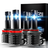 BEAMTECH front view of 9005 H11 pack showing compact plug-and-play design for easy install