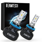 BEAMTECH front view of S1 fog bulb showing compact design and easy installation benefit