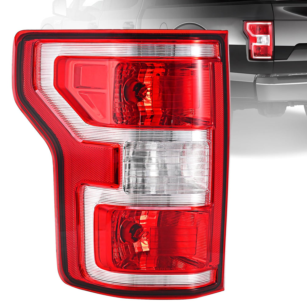 BeamTrack left tail light front view showing clean OEM look and improved visibility