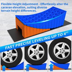 BEBOBLY wheel chock detail demonstrating secure locking and stability benefit