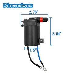 Beefento primer choke solenoid connector closeup showing wiring interface for easy swap