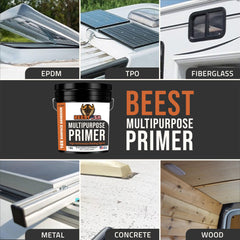 BEEST primer roller application on wood deck improving surface bonding