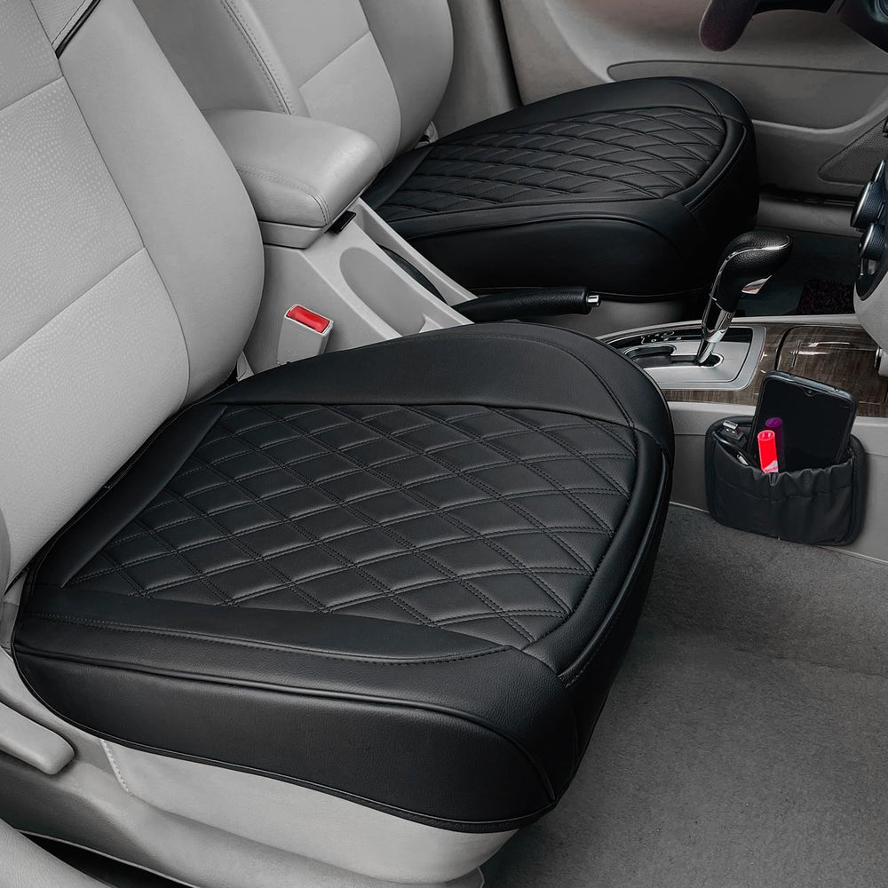 BEITK front seat bottom covers installed, protecting upholstery and adding sleek style