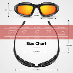 BELINOUS polarized smoke lens close-up reducing glare on sunny rides