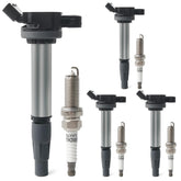 BELKEBIR front kit packaging showing four coils and plugs for easy replacement