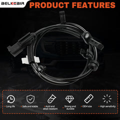 BELKEBIR sensor cable length layout showing proper reach and routing benefit