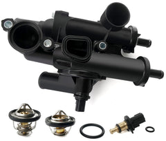 BELKEBIR front view of thermostat housing showing precise fit and leak prevention benefit