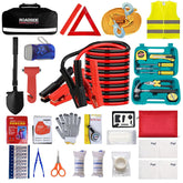 Beloskida compact bag front view showing organized emergency kit and quick access