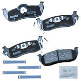 Bendix front packaging showing pad set and hardware for confident replacement