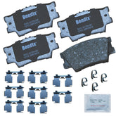Bendix front view of pads and box showing complete kit and easy fit