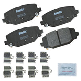 Bendix Priority1 front view packaging showing product and quiet braking benefit