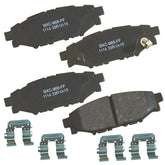 Bendix SBC1114 front view showing complete rear brake pad set and fit benefit