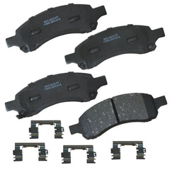 Bendix front pads front view showing fit and ready-to-install benefit