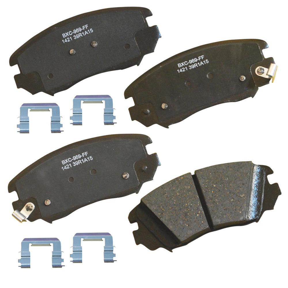 Bendix front packaging showing product and part number, clear fit benefit