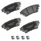 Bendix rear brake pads packaging showing model and fit for easy identification