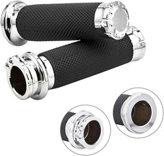 Benlari front view chrome grips showing polished aluminum and improved control