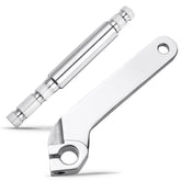 Benlari front view of inner shifter shaft showing chrome finish and durability