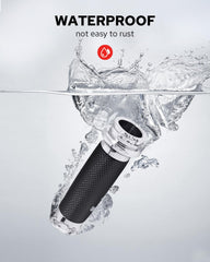 Benlari throttle-side right grip with cable hole for easy installation