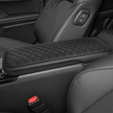 Bercicci front view installed armrest cover shows neat fit and protection