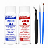 Besecou front label showing both Micro Set and Micro Sol, ensures proper product selection