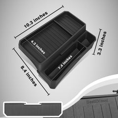BestEvMod tray holding sunglasses and small items for convenient access