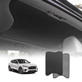 BestEvMod front fit showing precise Mach-E sunroof alignment and improved heat control