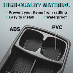 BestEvMod tray installed in Kia EV6 console showing clean factory fit