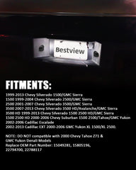 Bestview installed on Silverado rear demonstrating improved plate illumination and style