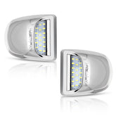 Bestview front view showing chrome housing and LED array benefit improved visibility